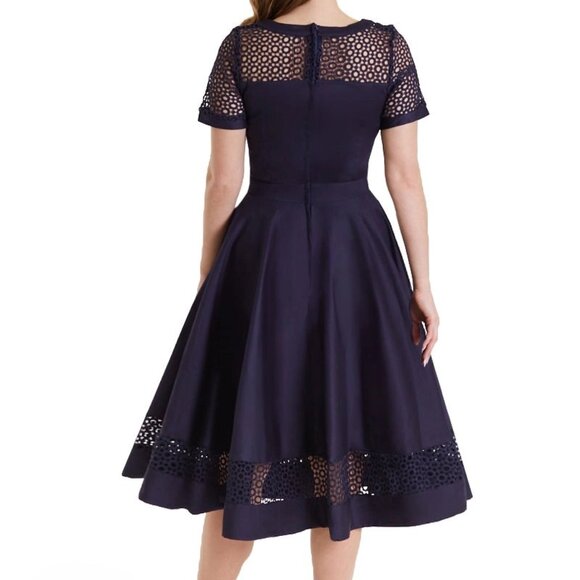 Dolly & Dotty Dress Dark Blue Vintage Inspired - Picture 3 of 5